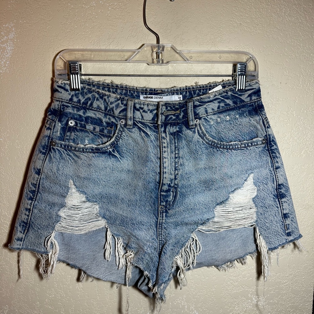 garage jean shorts